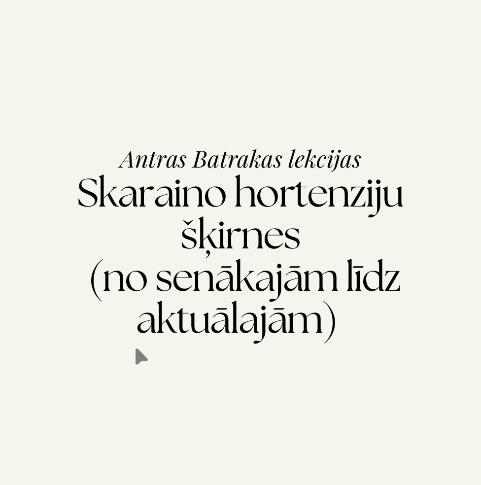 Lekcija: Skaraino hortenziju šķirnes (no senākajām līdz aktuālākajām)